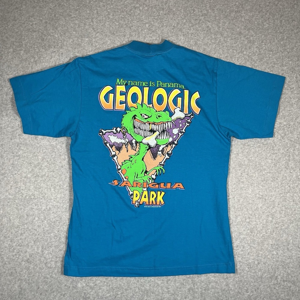 VTG 90s My Name Is Panama Geologic Sarigua Park T-Shirt Men's Medium 1994 NWT